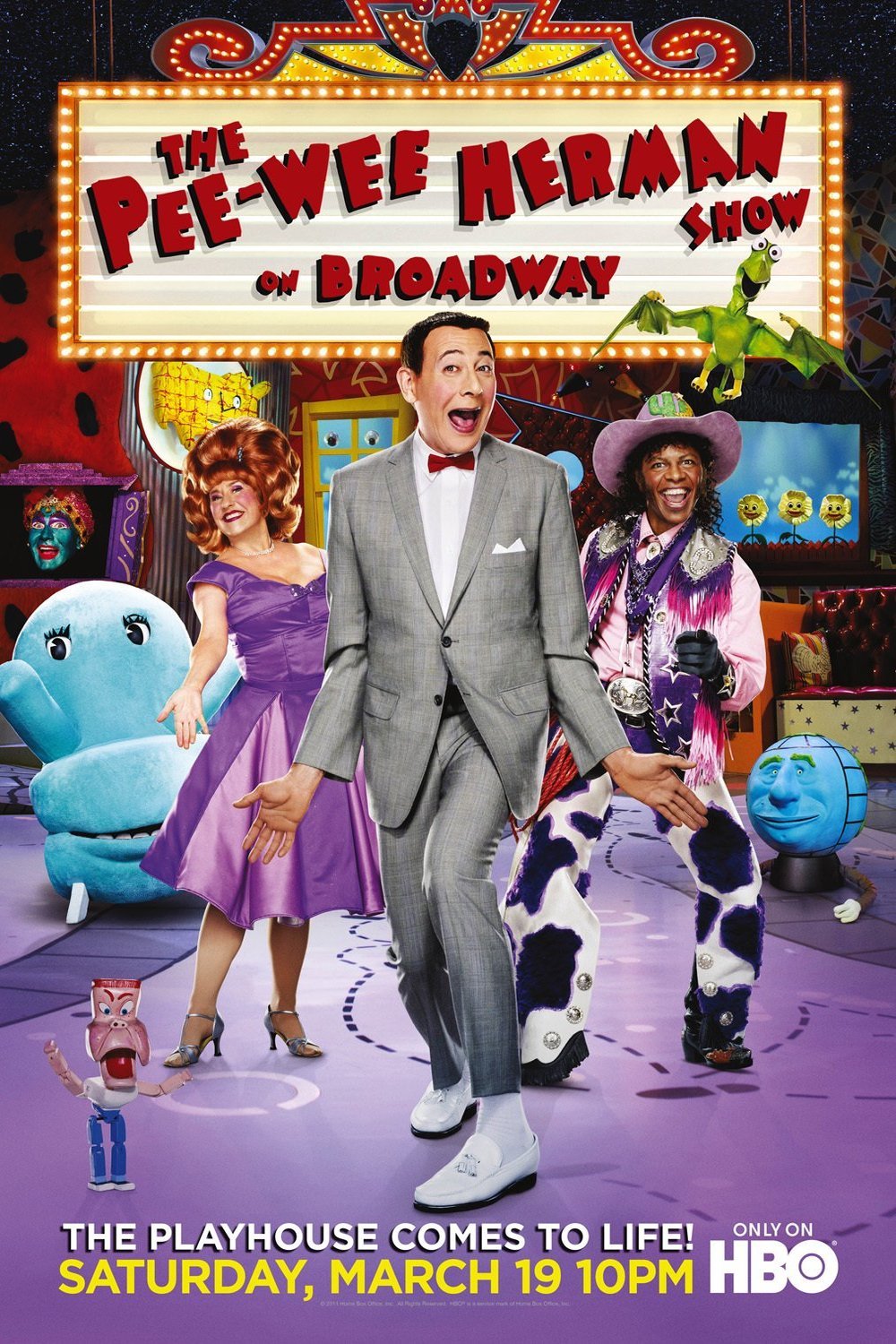 L'affiche du film The Pee-Wee Herman Show on Broadway