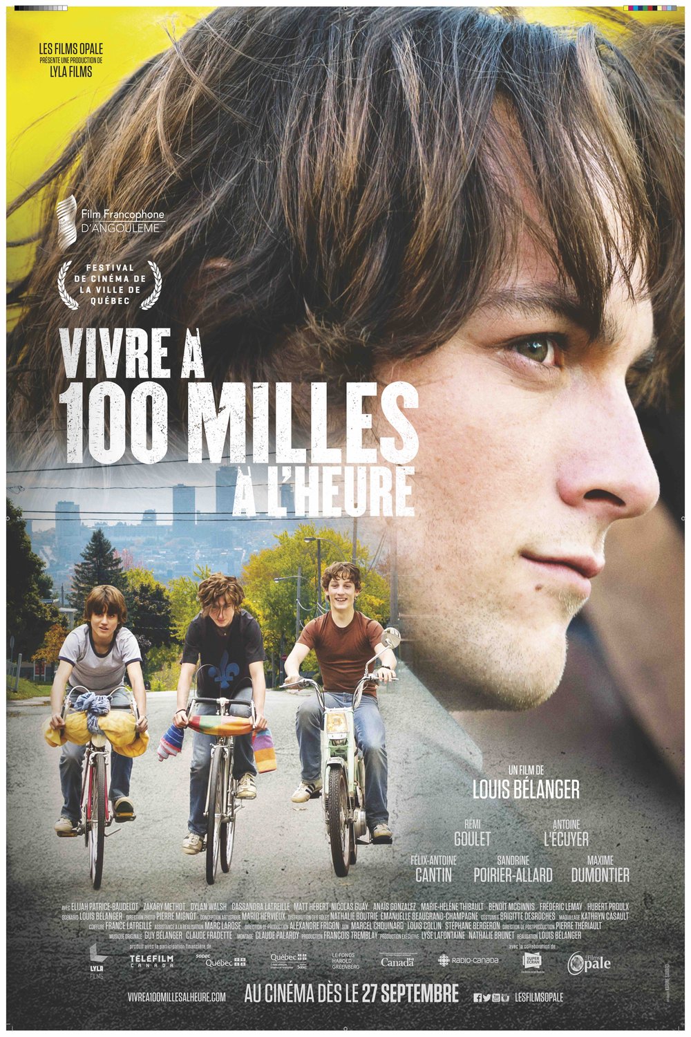 L'affiche du film Vivre à 100 milles à l'heure