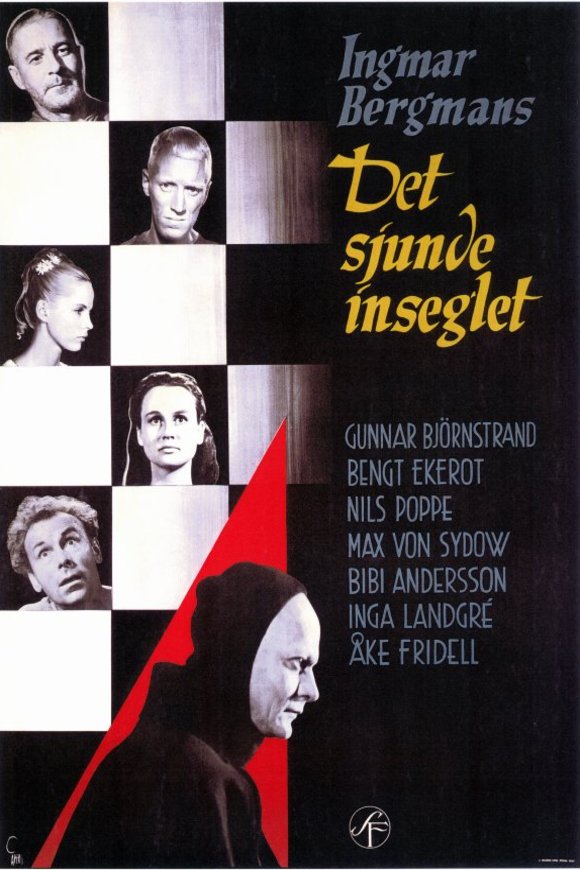 L'affiche originale du film The Seventh Seal en suédois