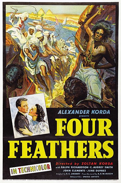 L'affiche du film The Four Feathers