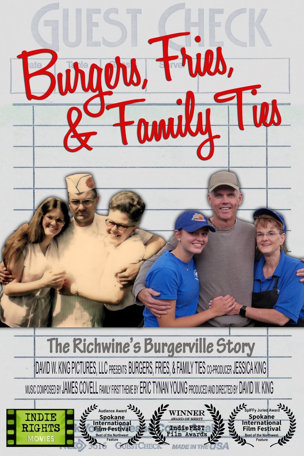 L'affiche du film Burgers, Fries & Family Ties