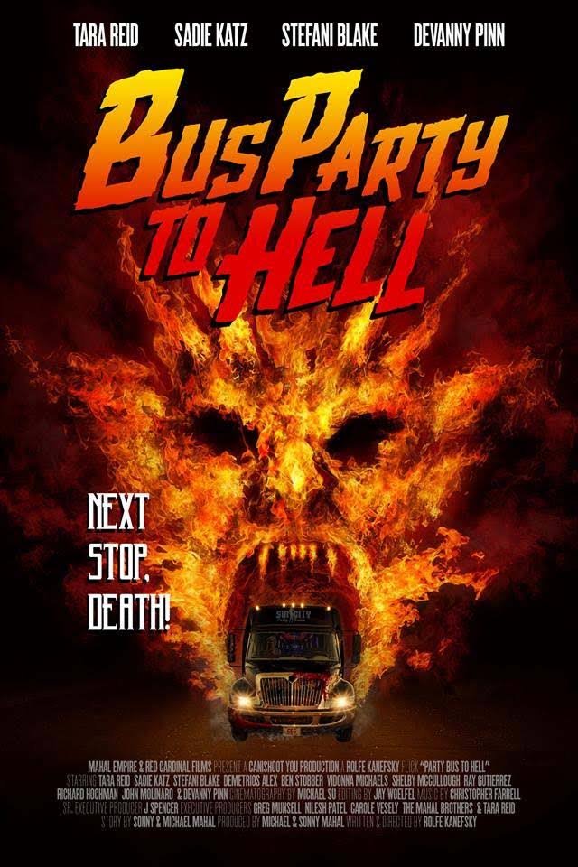 L'affiche originale du film Bus Party to Hell en anglais