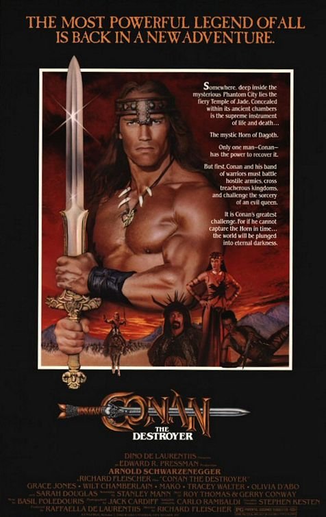 L'affiche du film Conan the Destroyer