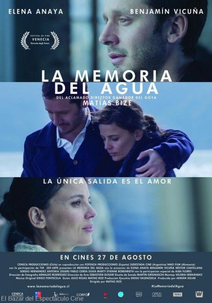 L'affiche originale du film La Memoria del agua en espagnol