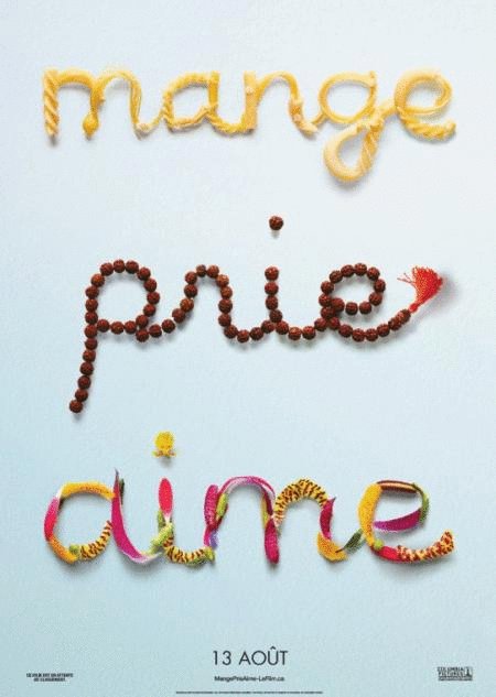 L'affiche du film Mange prie aime
