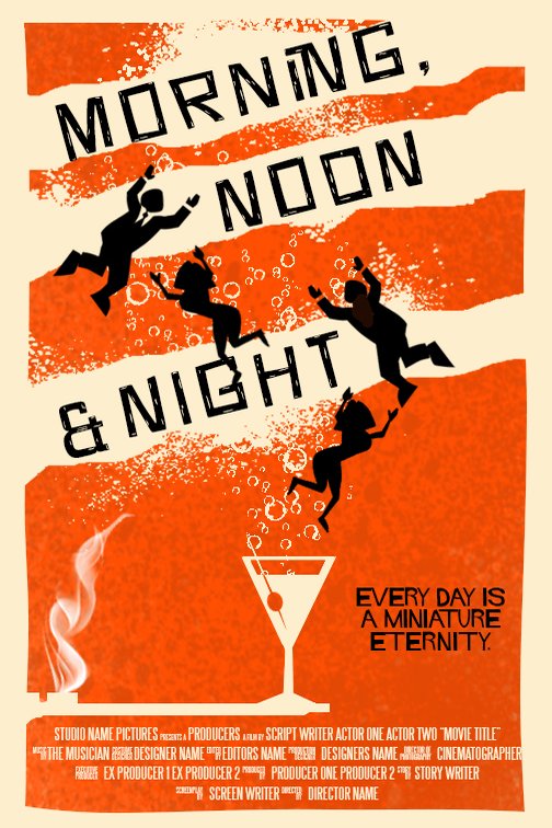 L'affiche du film Morning, Noon & Night
