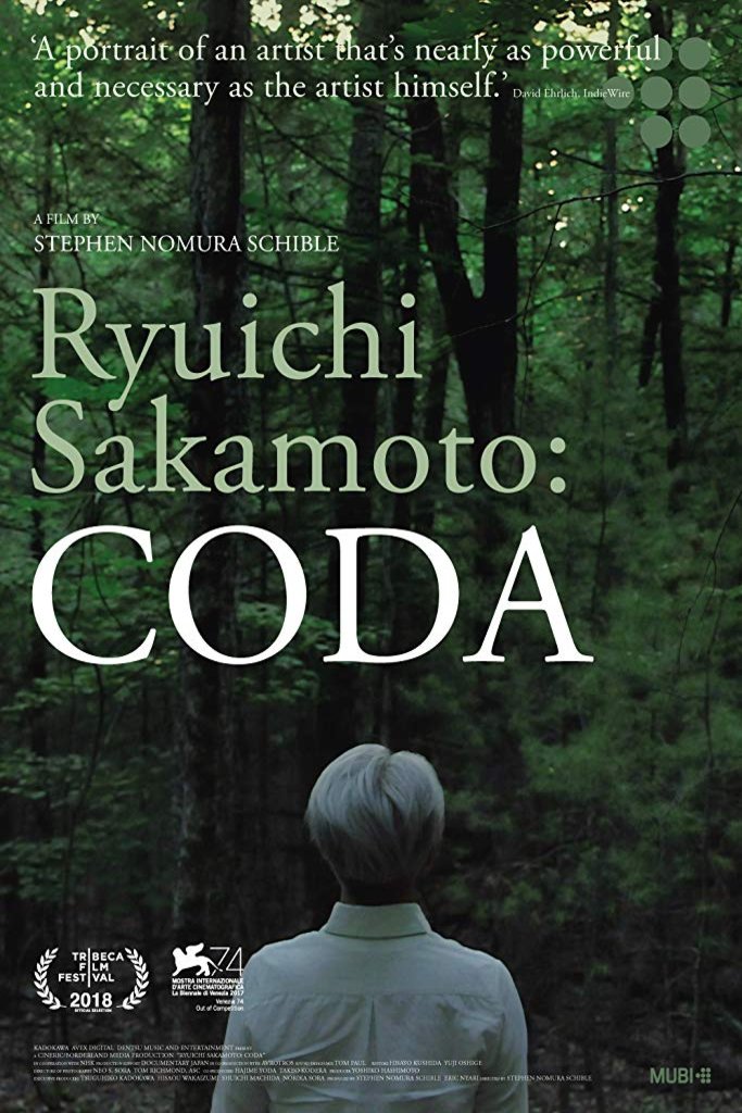 Japanese poster of the movie Ryuichi Sakamoto: Coda