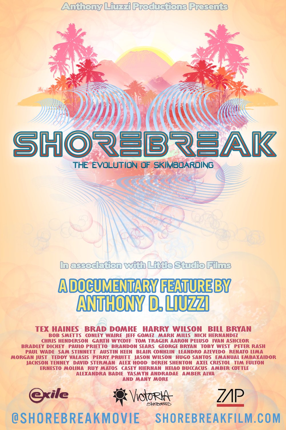 Poster of the movie Shorebreak, the Evolution of Skimboarding