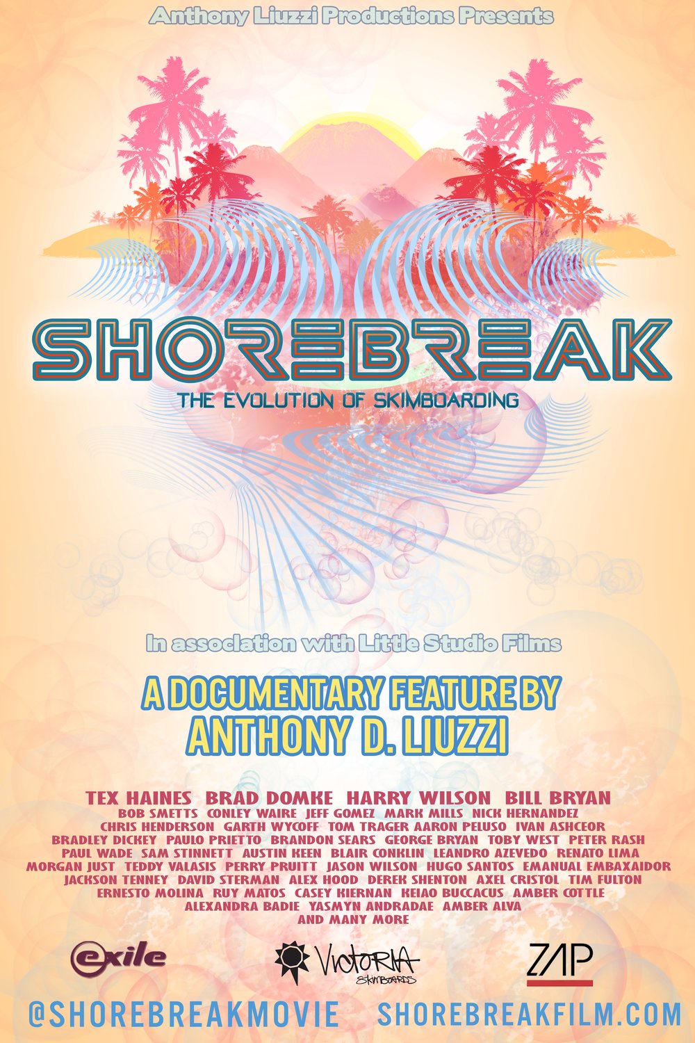 Poster of the movie Shorebreak, the Evolution of Skimboarding [2018]