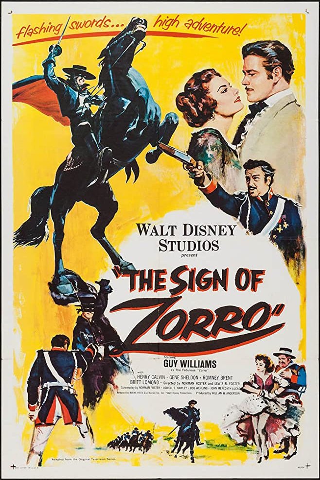 L'affiche du film The Sign of Zorro [1958]