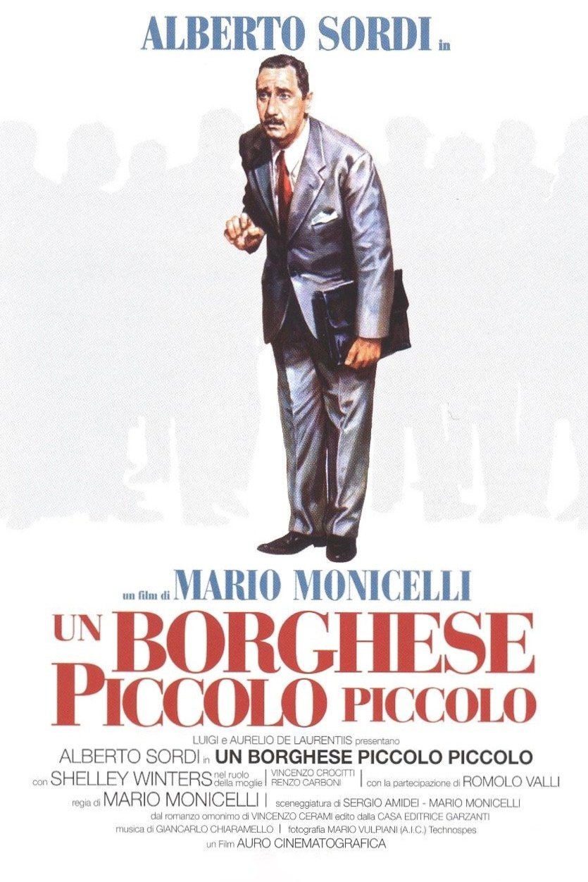 L'affiche originale du film Un borghese piccolo piccolo en italien