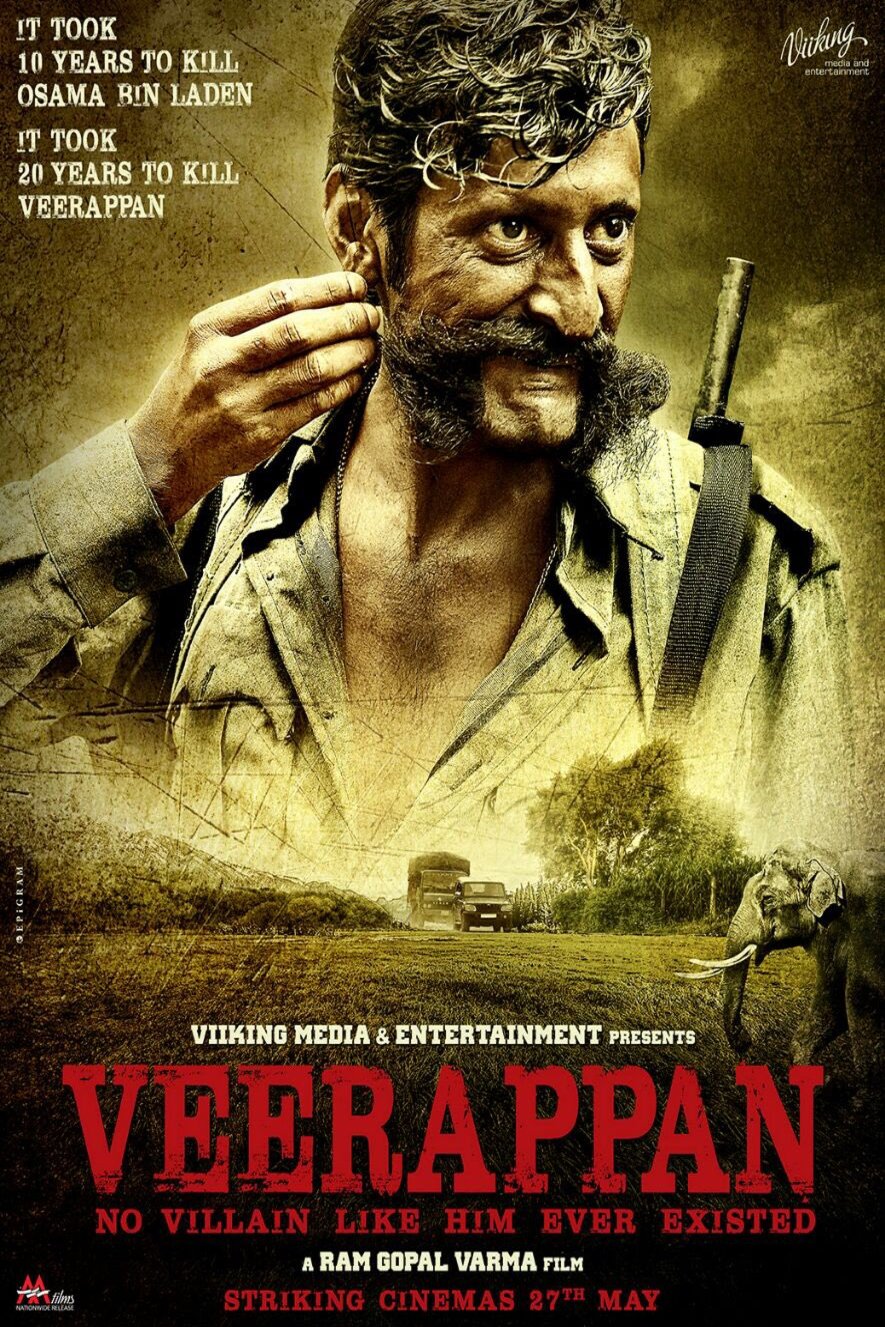 L'affiche originale du film Veerappan en Hindi