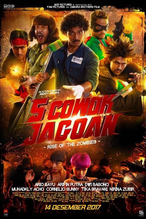 Indonesian poster of the movie 5 Cowok Jagoan