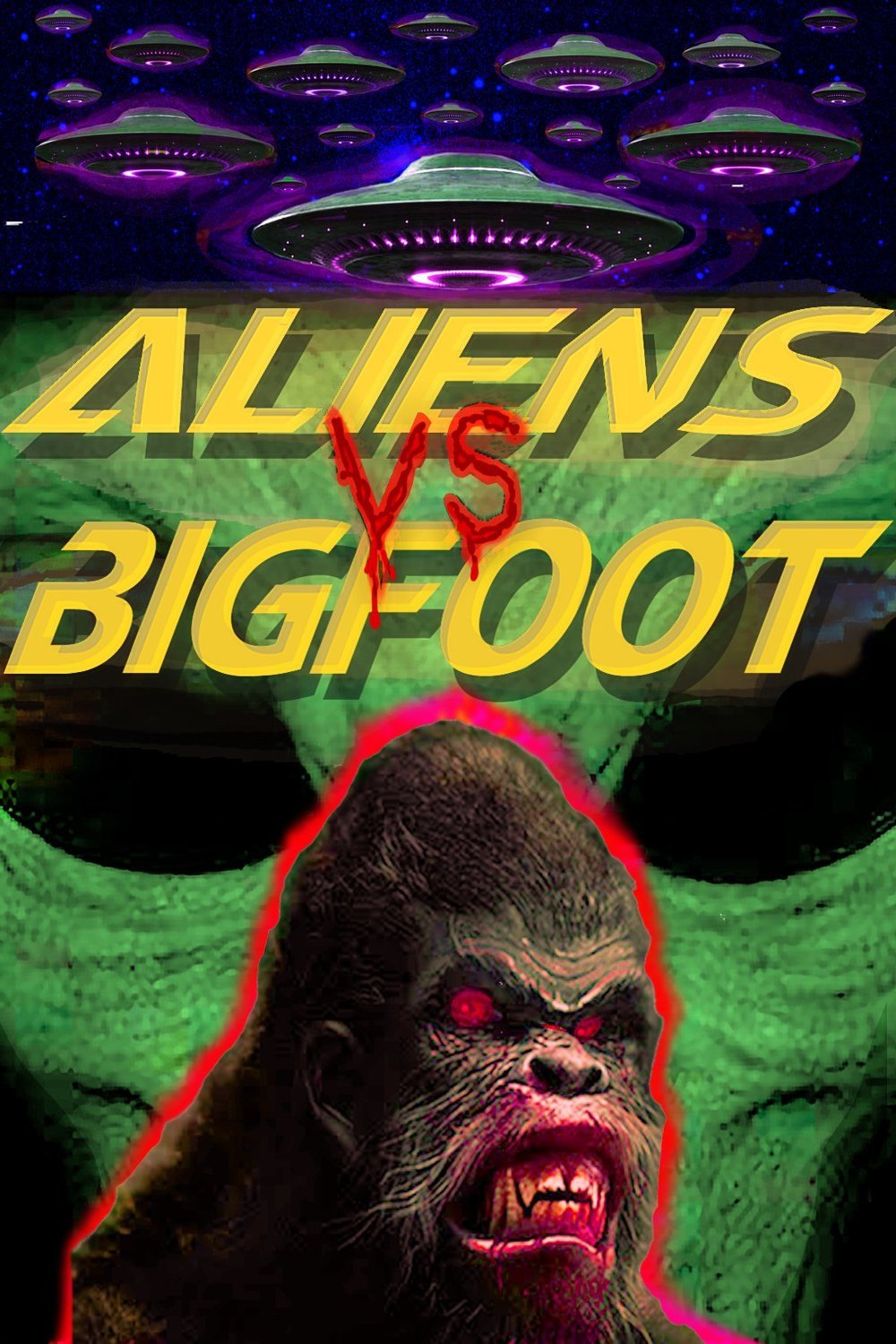 L'affiche du film Aliens vs. Bigfoot