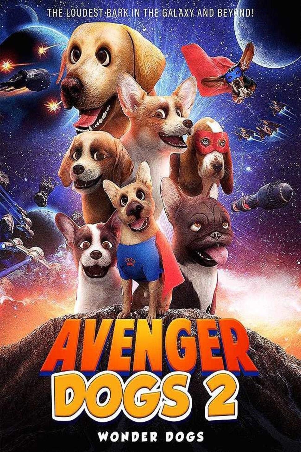 L'affiche du film Avenger Dogs 2: Wonder Dogs