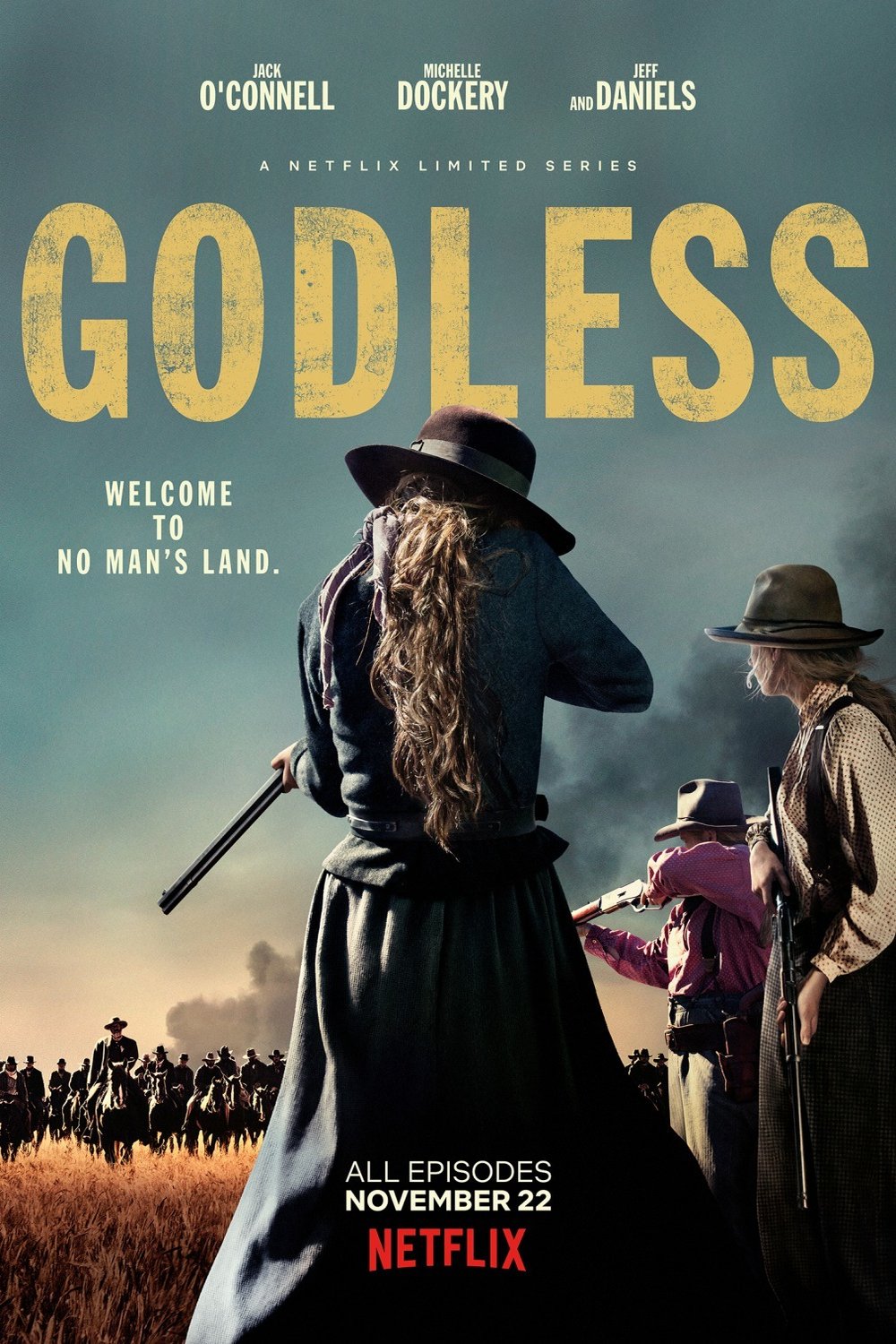 L'affiche originale du film Godless en anglais