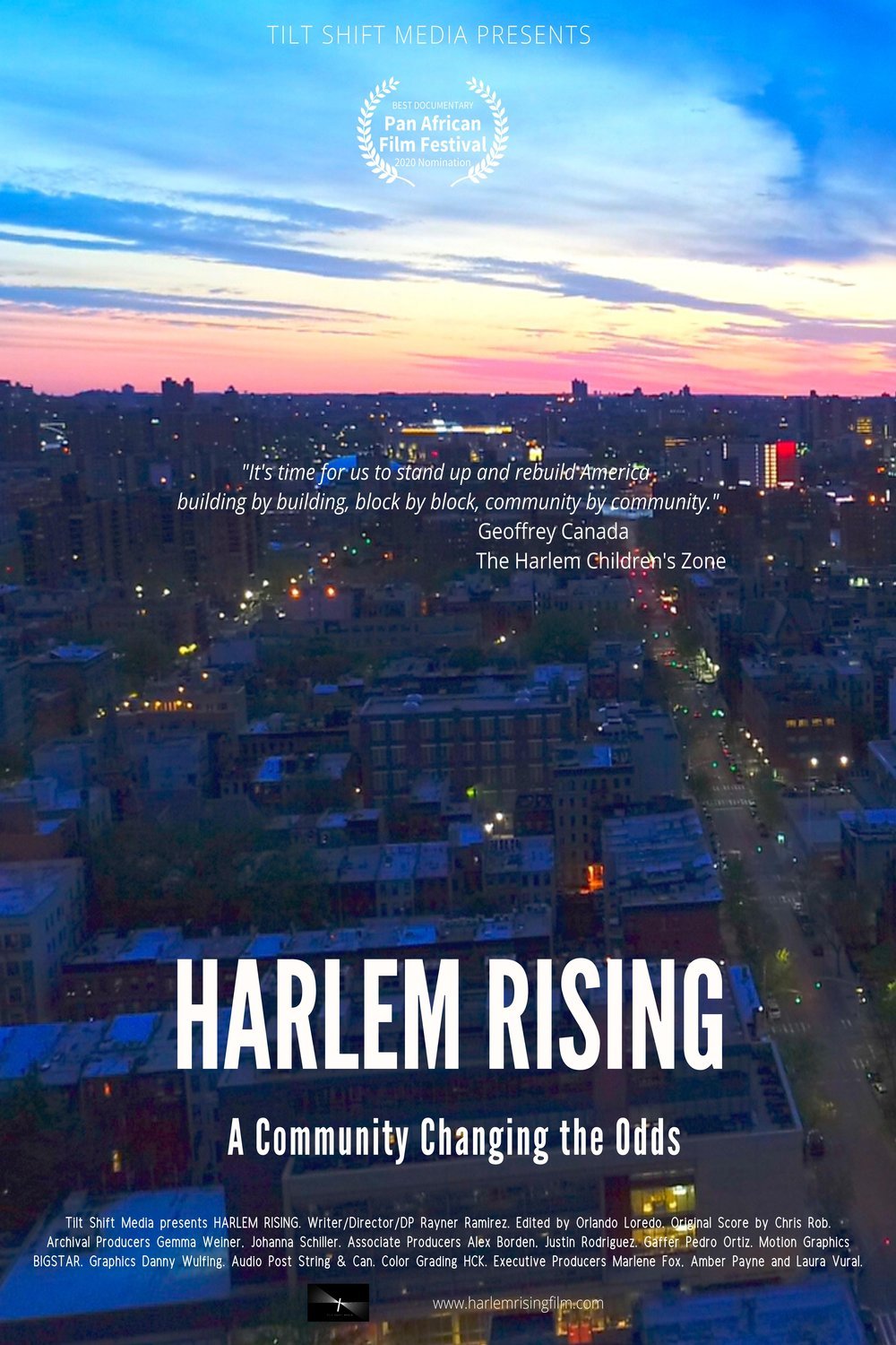 L'affiche du film Harlem Rising: A Community Changing the Odds