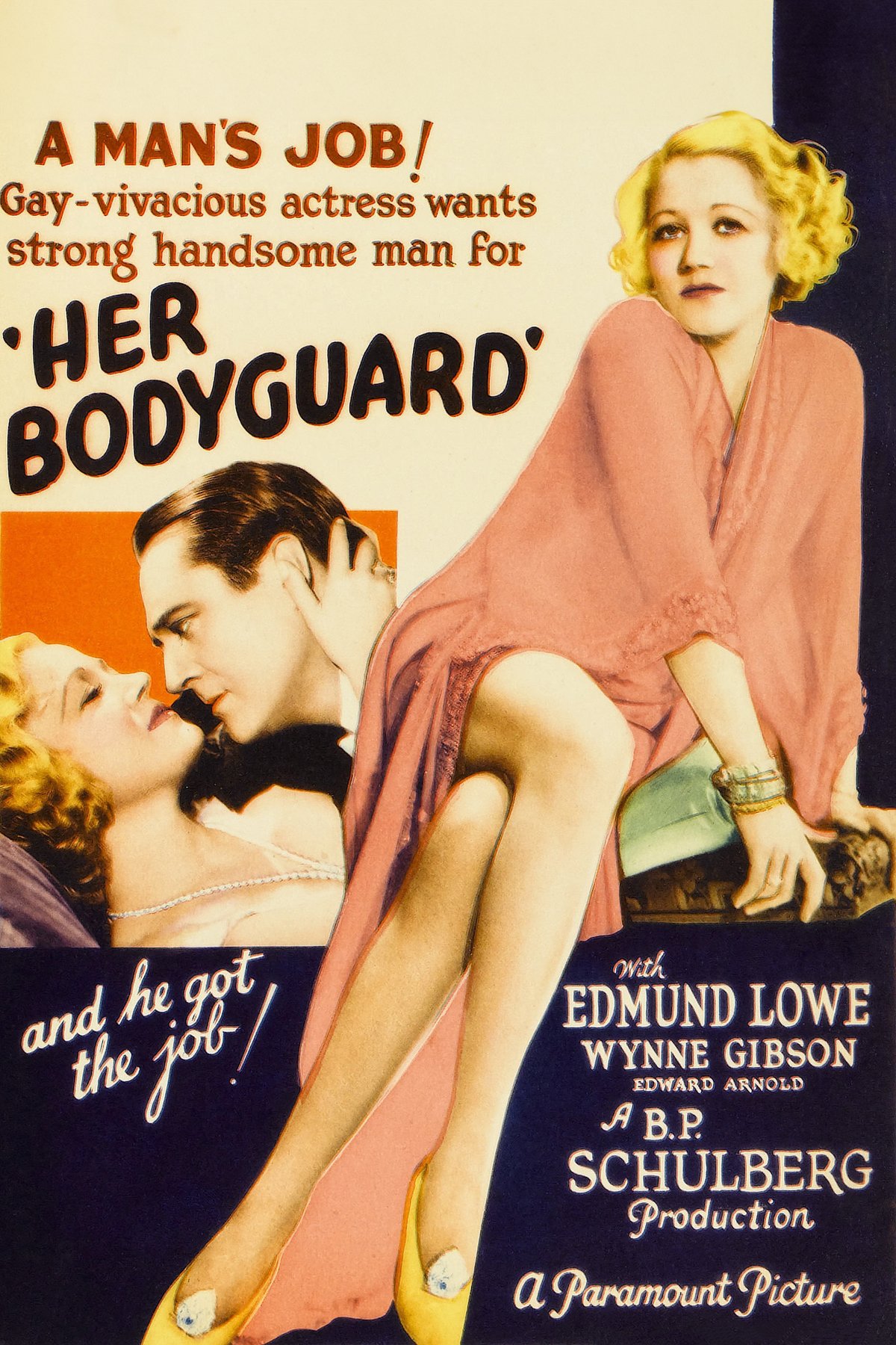 L'affiche du film Her Bodyguard [1933]