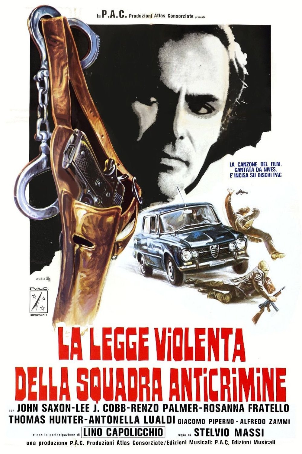 Italian poster of the movie La legge violenta della squadra anticrimine