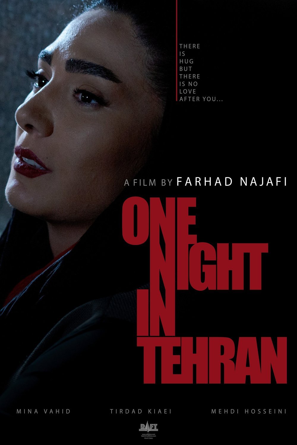 Persian poster of the movie One Night in Tehran