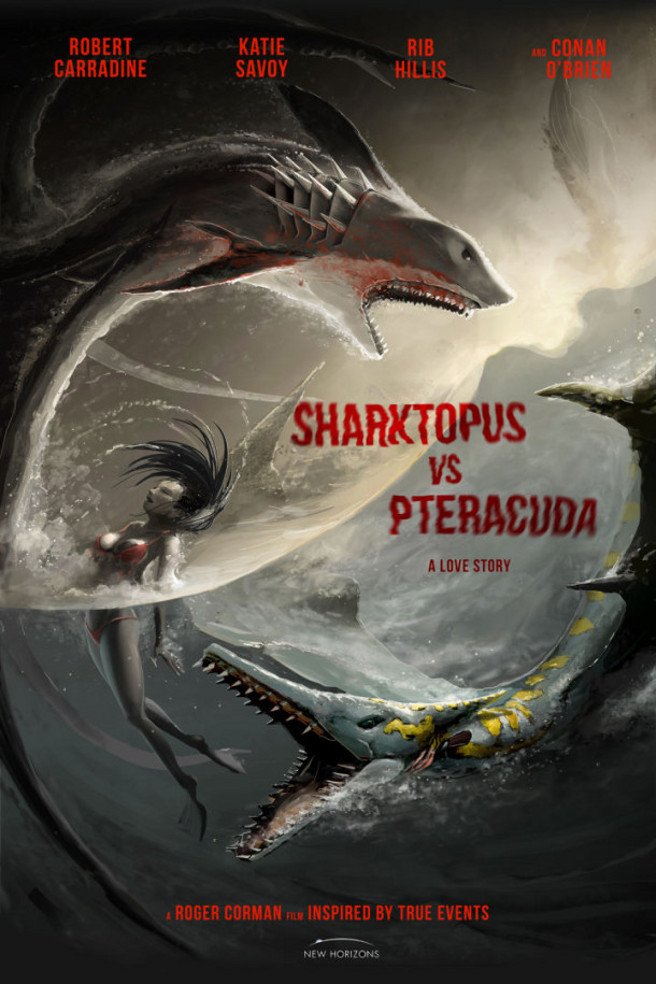 L'affiche du film Sharktopus vs. Pteracuda