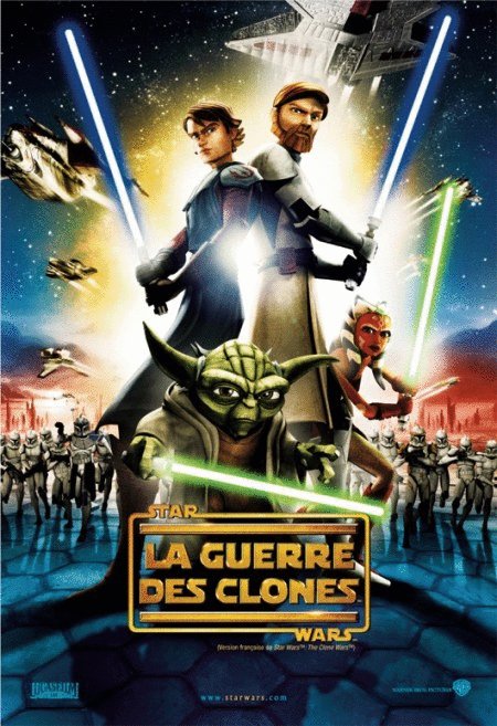 L'affiche du film Star Wars: La guerre des clones