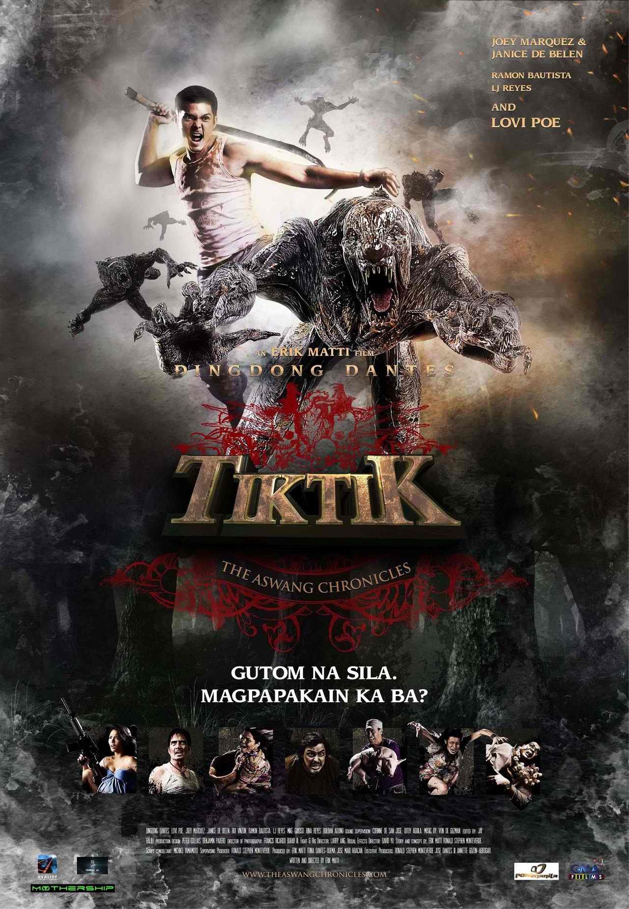 L'affiche originale du film Tiktik: The Aswang Chronicles en philippin