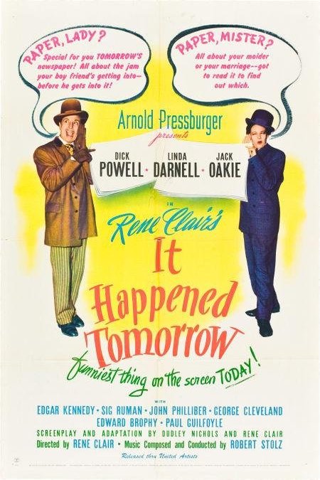 L'affiche du film It Happened Tomorrow