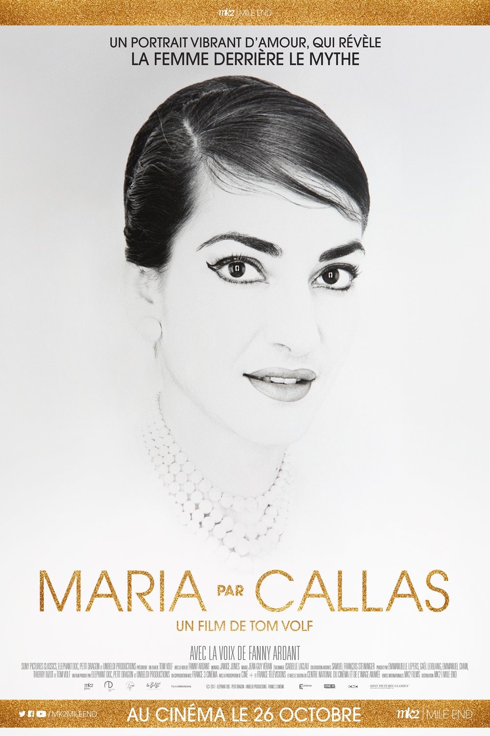 L'affiche du film Maria par Callas