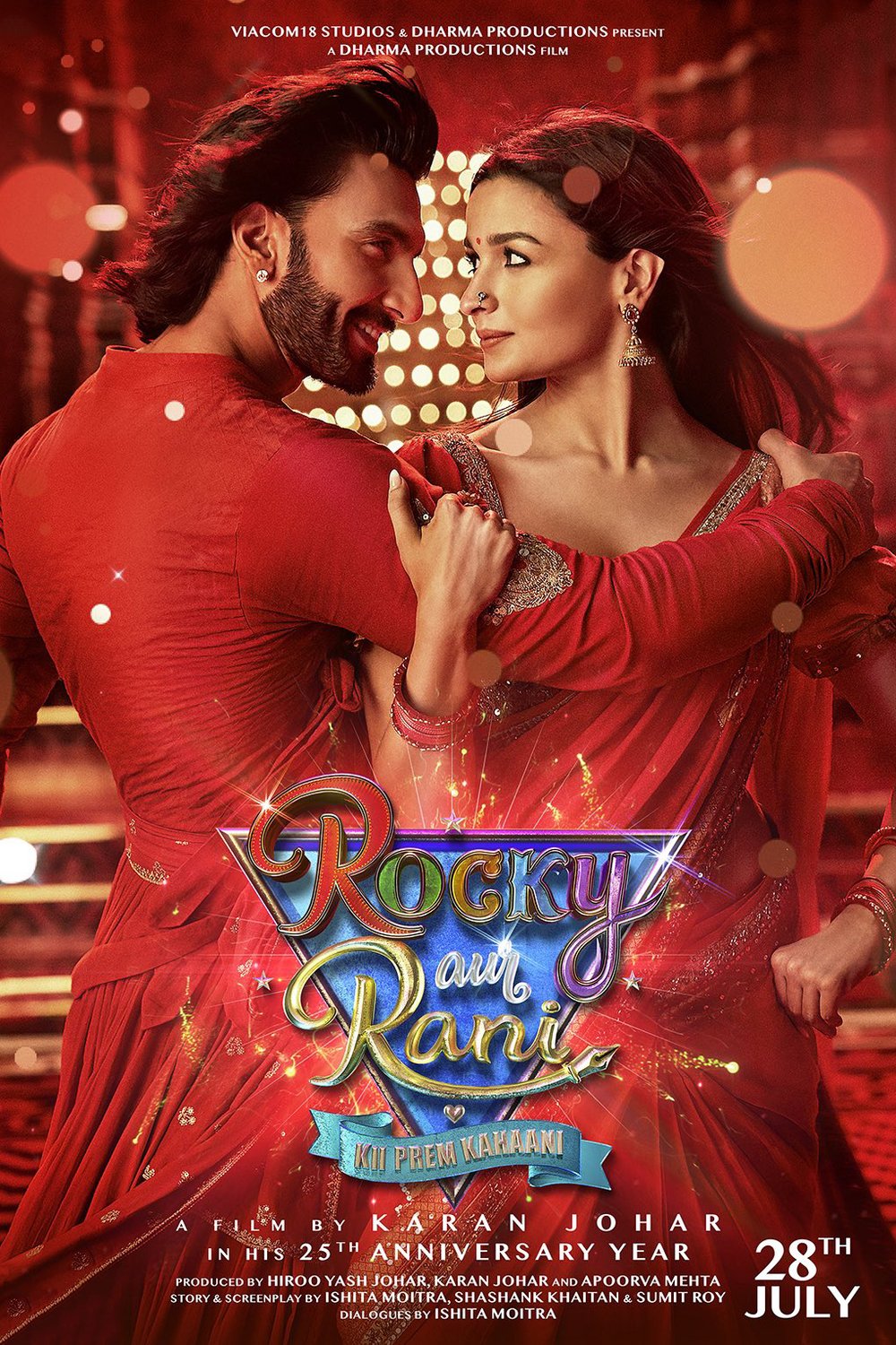 L'affiche originale du film Rocky Aur Rani Kii Prem Kahaani en Hindi