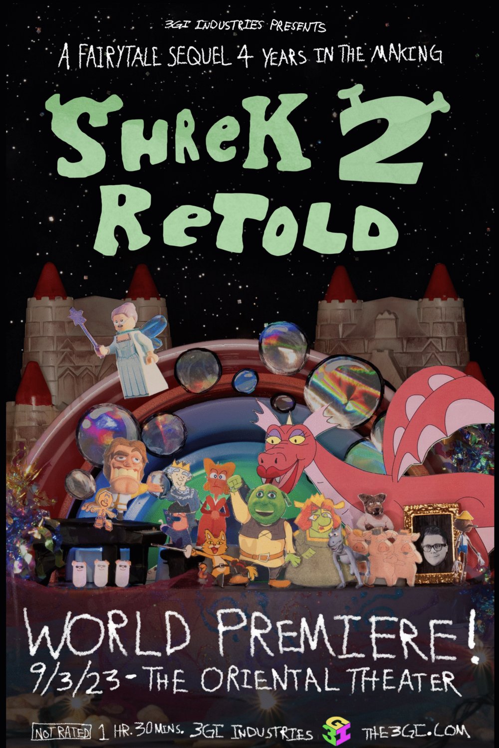 L'affiche du film Shrek 2 Retold
