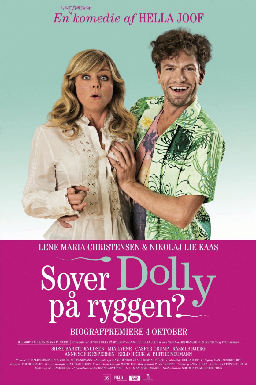 Danish poster of the movie Sover Dolly på ryggen?