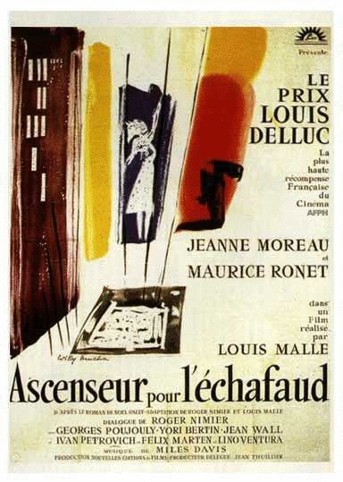 L'affiche du film Ascenseur pour l'échafaud