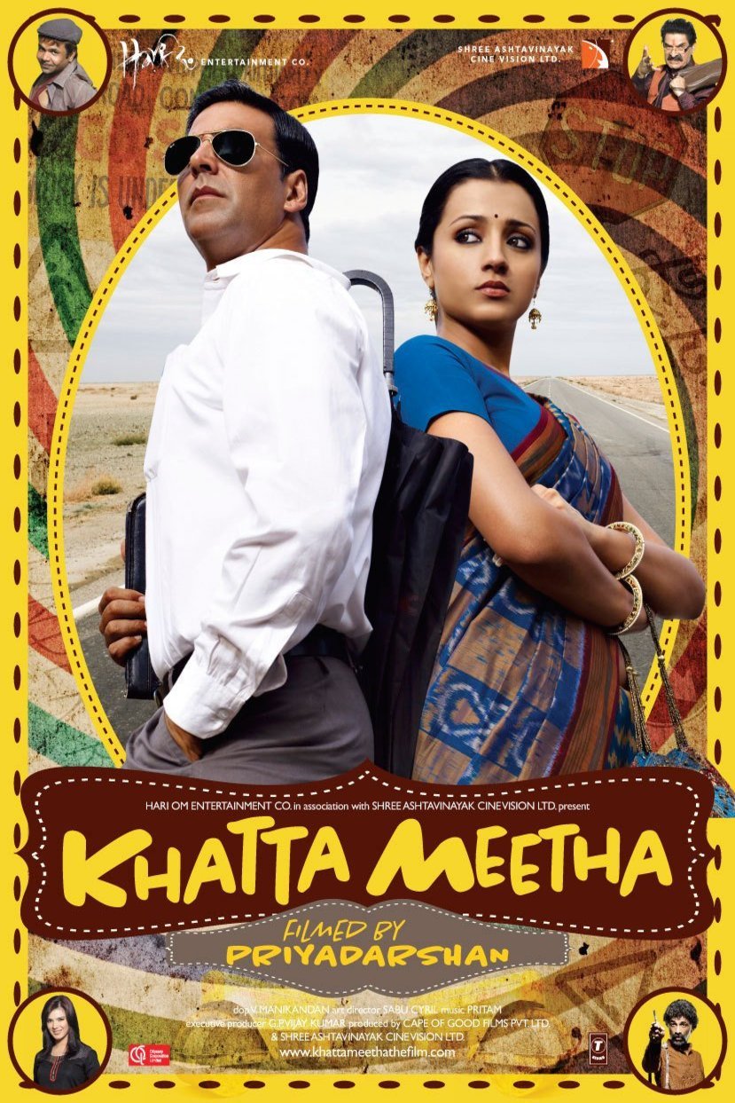 L'affiche originale du film Khatta Meetha en Hindi