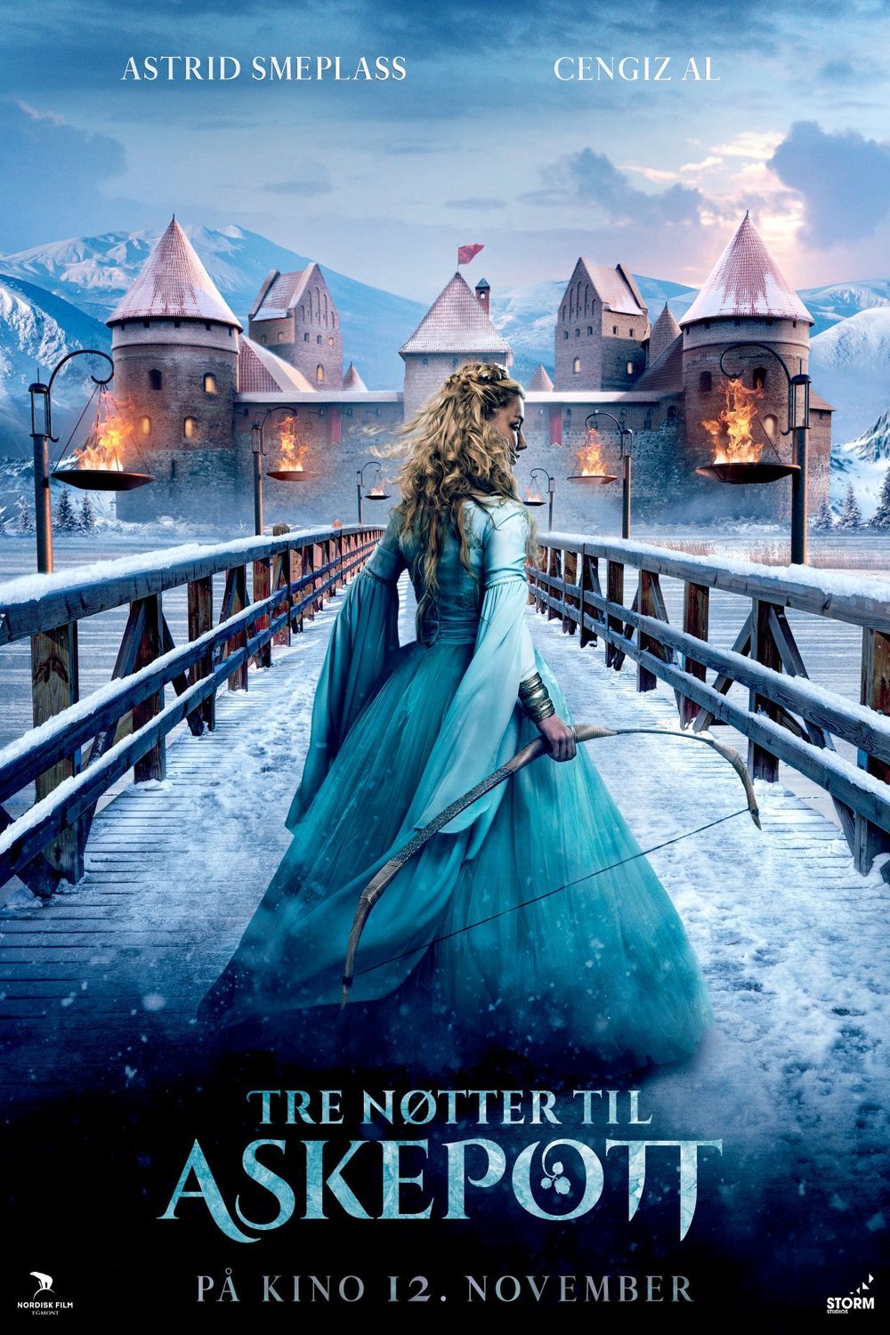 Norwegian poster of the movie Three Wishes for Cinderella