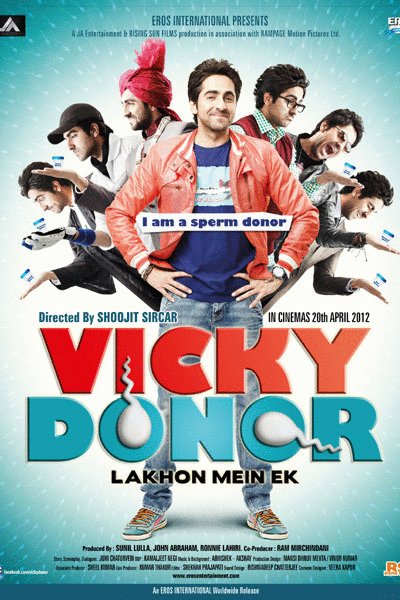 L'affiche originale du film Vicky Donor en Hindi