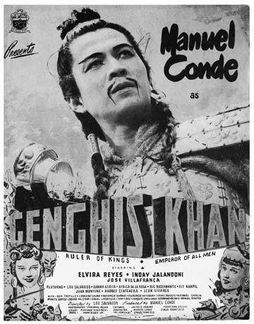 L'affiche du film Genghis Khan [1950]