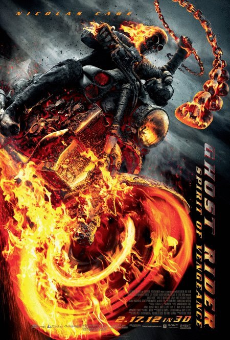L'affiche du film Ghost Rider: Spirit of Vengeance