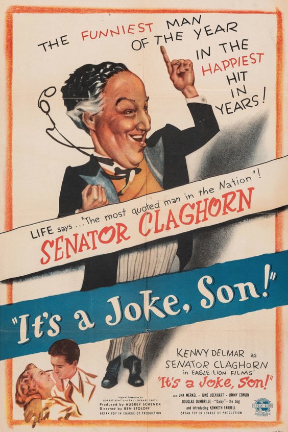 L'affiche du film It's a Joke, Son!