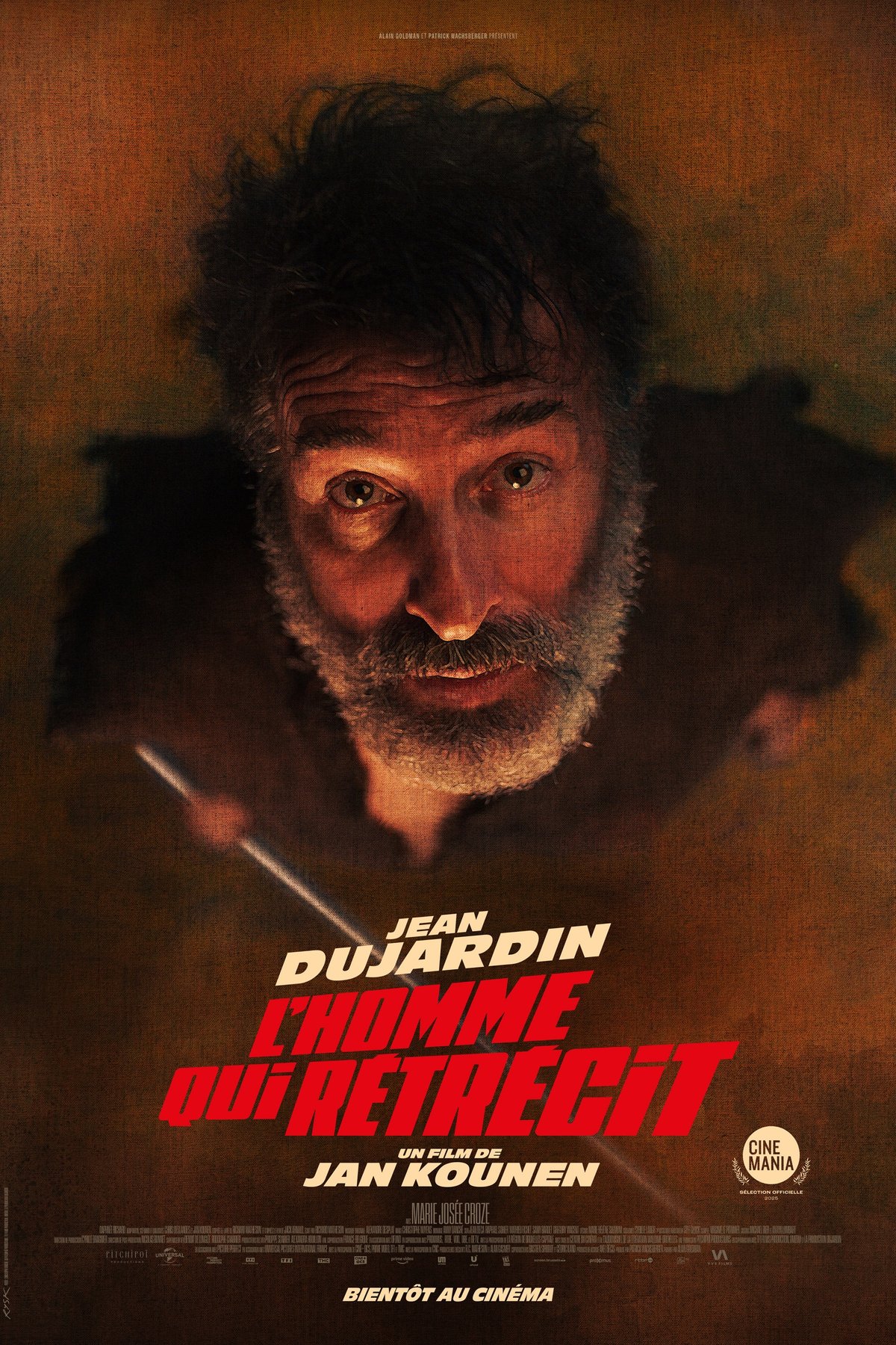 L'affiche du film L'homme qui rétrécit [2025]