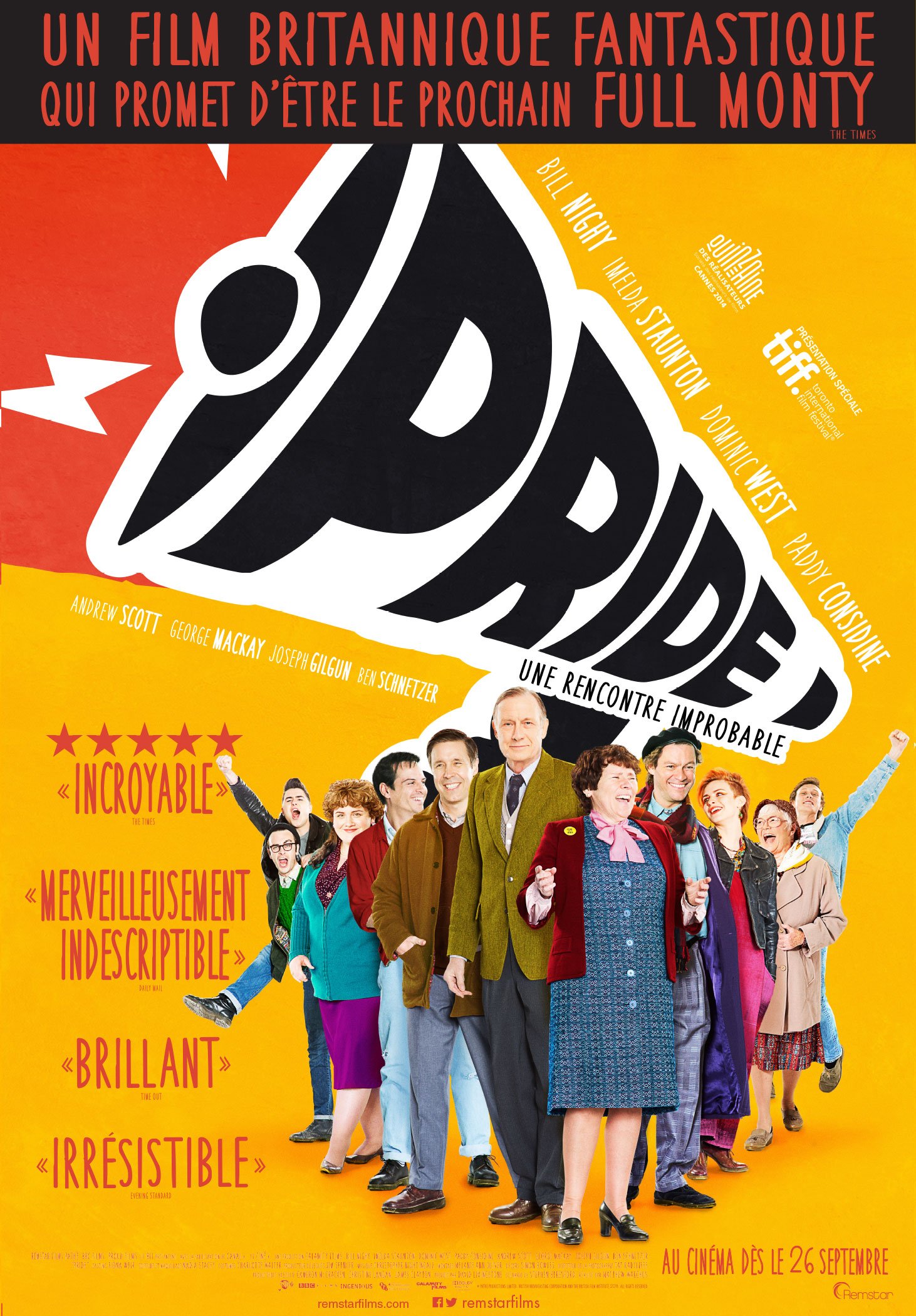 L'affiche du film Pride: Une rencontre improbable