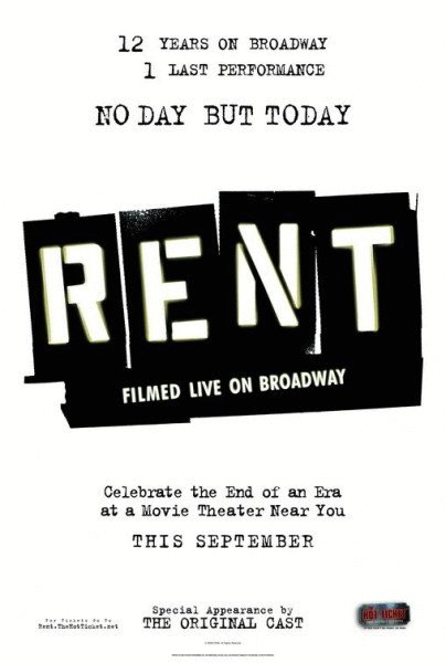 L'affiche du film Rent: Filmed Live on Broadway