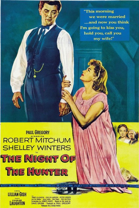 L'affiche du film The Night of the Hunter