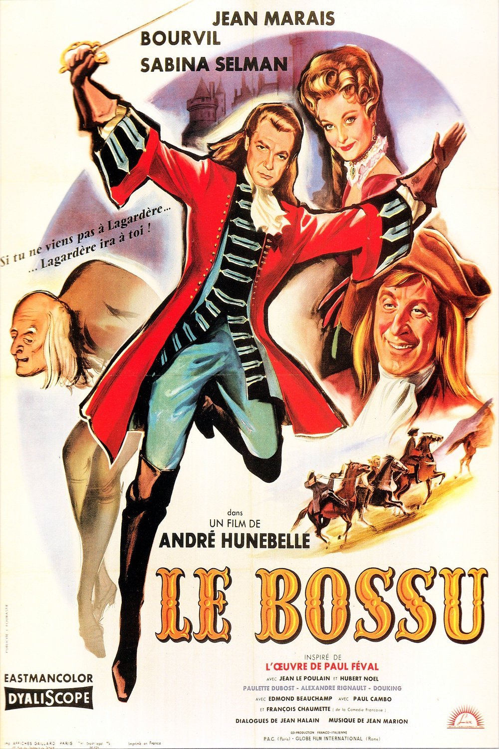 L'affiche du film Le bossu [1959]