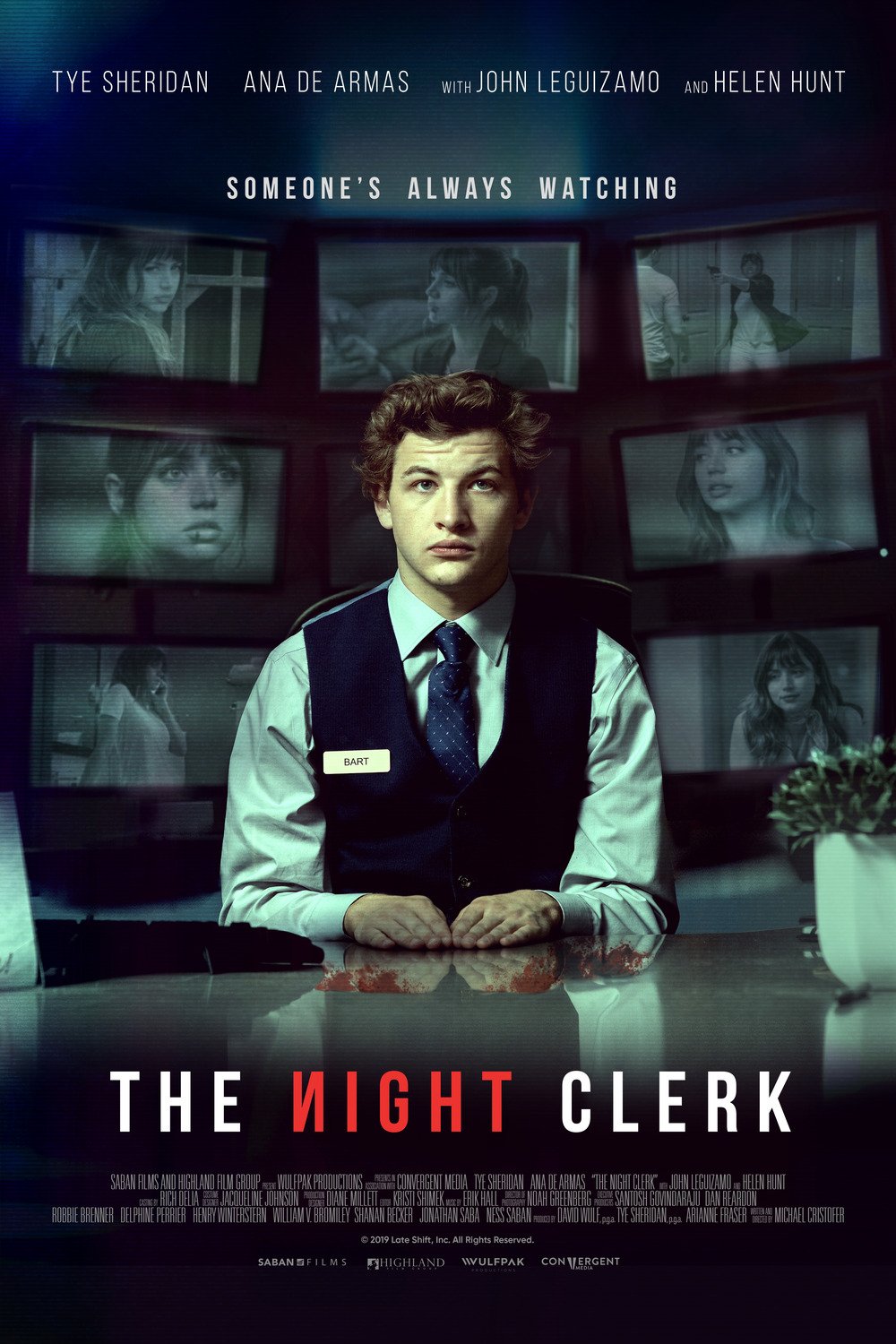 L'affiche du film The Night Clerk