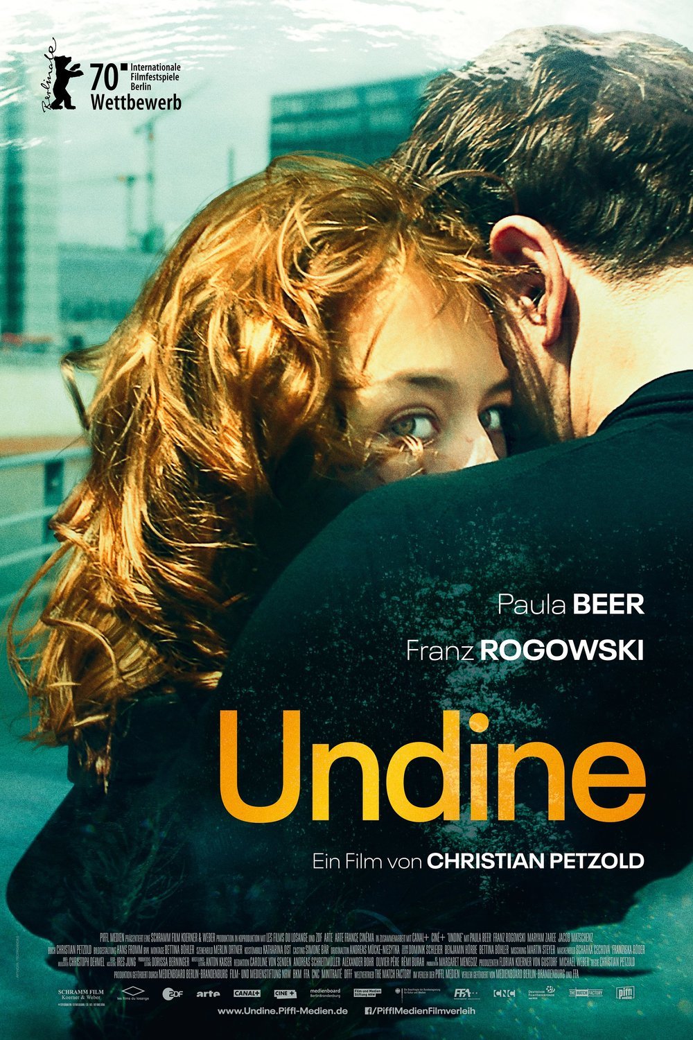 German poster of the movie Undine