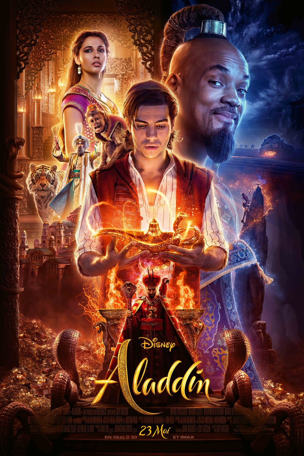 L'affiche du film Aladdin v.f.