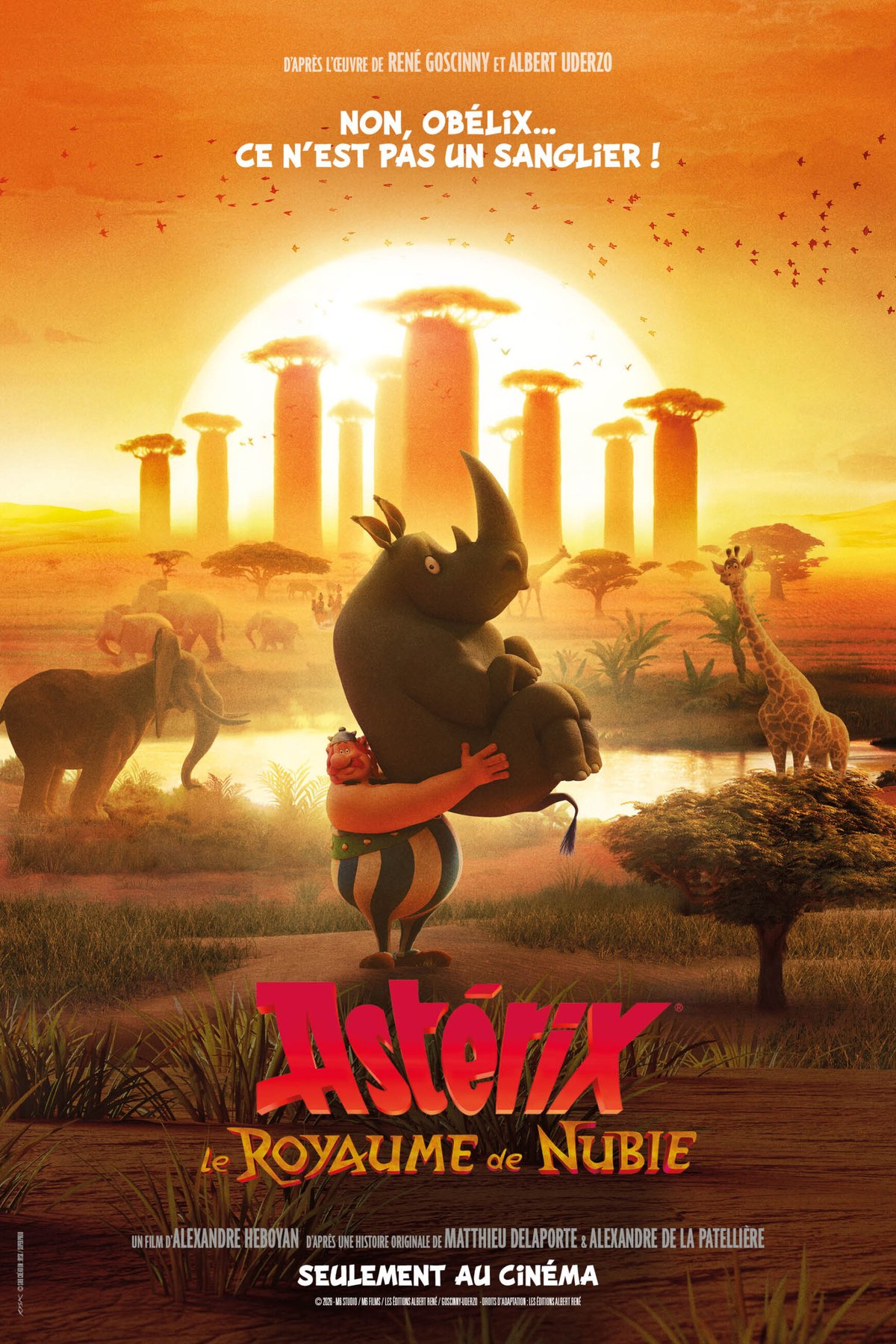 L'affiche du film Astérix et le Royaume de Nubie [2026]