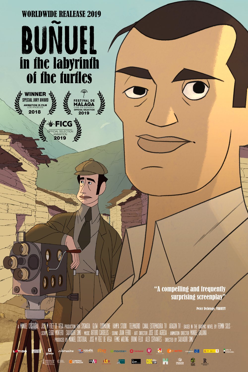 Poster of the movie Buñuel in the Labyrinth of the Turtles