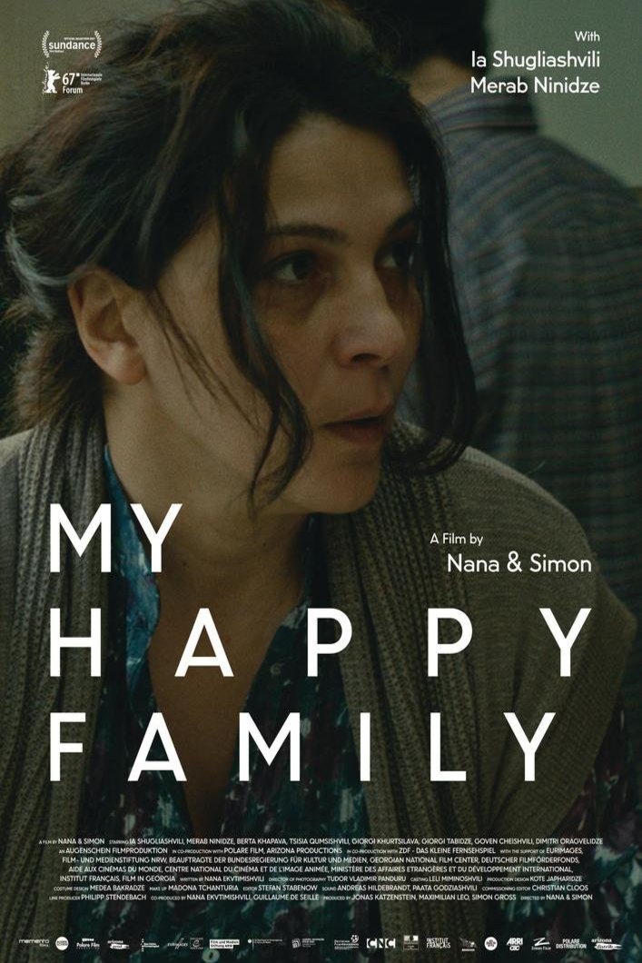 Georgian poster of the movie My Happy Family